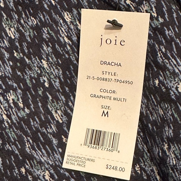 NWT Joie Dracha Tie Neck Blouse - Picture 14 of 15